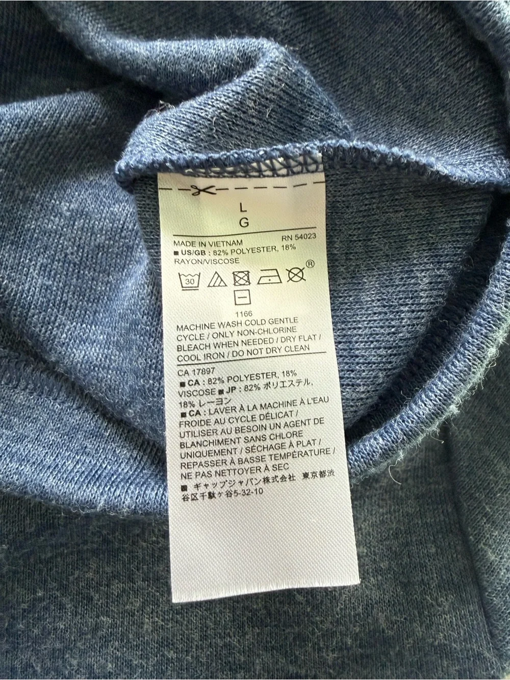 Banana Republic Men’s Heather Blue 1/4 Zip-Up Sweater